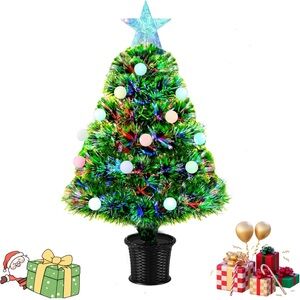 CHRISTMAS TREE with Star Topper
24” Fiberoptic LED
New in Box